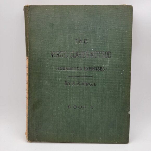 Virgil Clavier Method Book 2 Antique 1906 Hardcover Foundation Exercises Piano - Picture 1 of 16